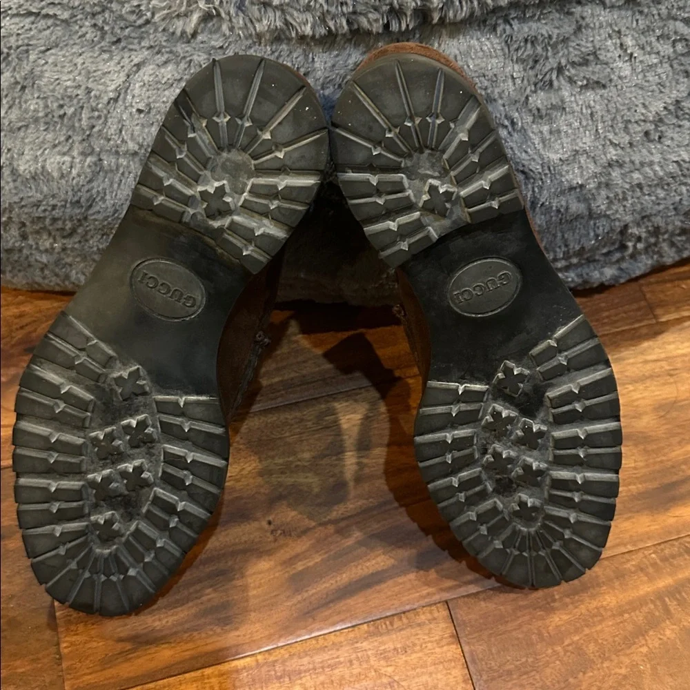 Gucci Women's Brown Suede Loafers - Picture 11 of 16